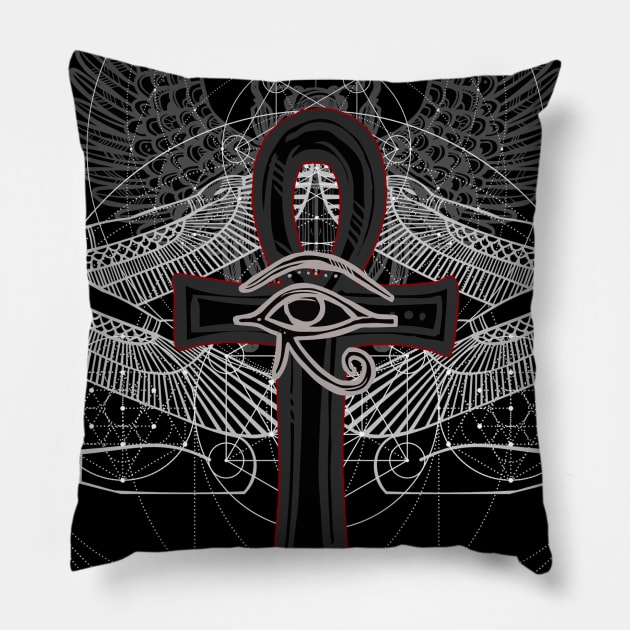 Mysteries and Mysticism - occult, esoteric, magick, alchemy, spiritual Pillow by AltrusianGrace