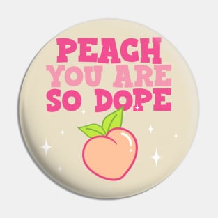 Cute Peach Princess Pink Pin