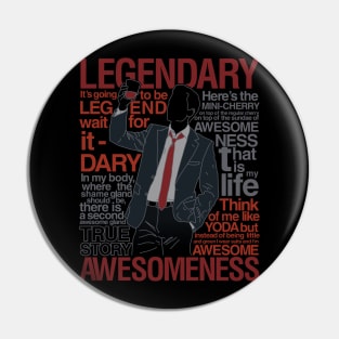 Legendary T-Shirt of Awesomeness Pin