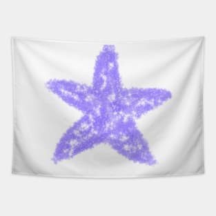 Purple white stars sparkle glitter art Tapestry