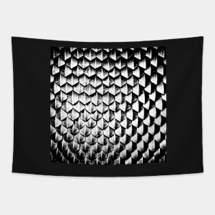 Amazingly Detailed Vector Graphic Black Dragon Scales Design Tapestry