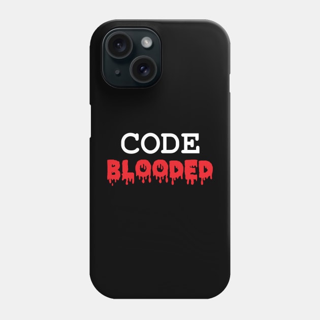 Code Blooded Angry Software Programmer Coder Phone Case by alltheprints