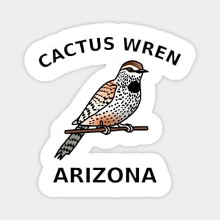 Cactus Wren, State Bird of Arizona Magnet