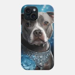 Blue Staffy Princess Phone Case