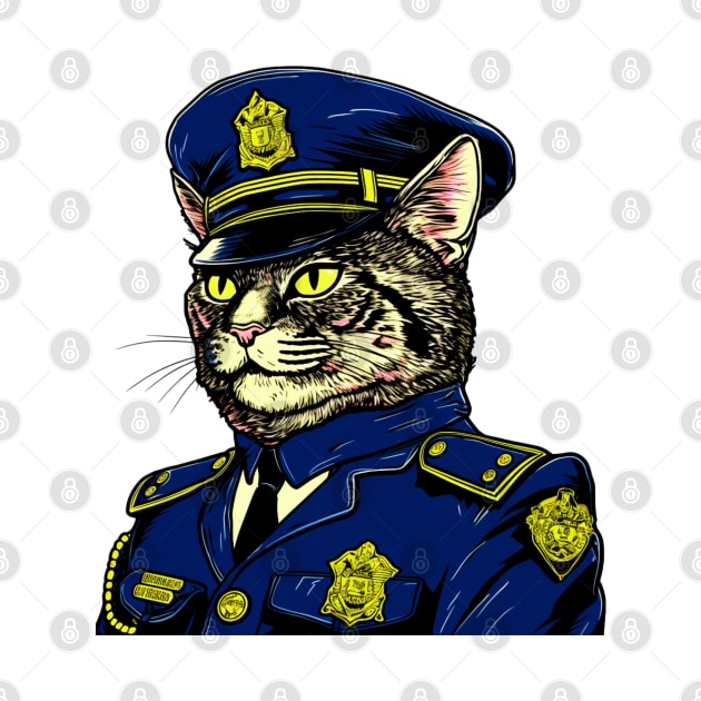 Feline Officer by OscarVanHendrix