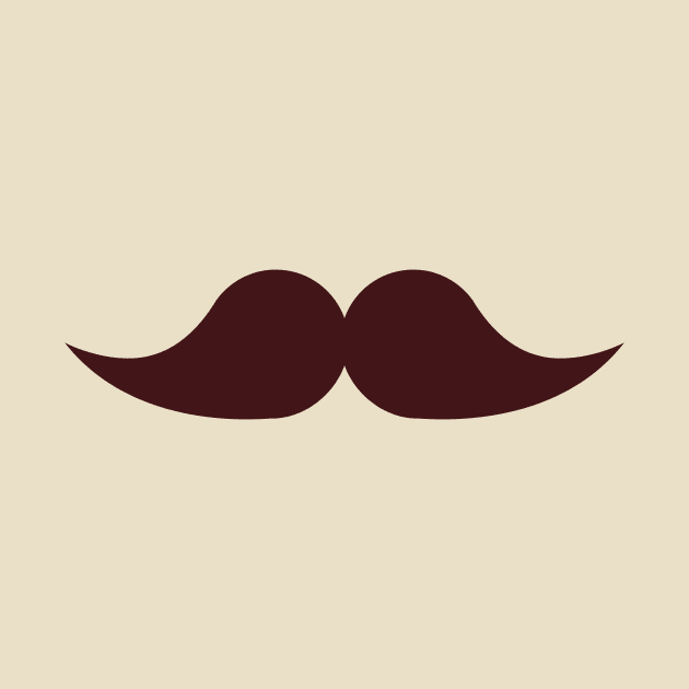 Thick Brown Mustache by InkyArt