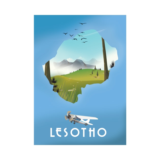 Lesotho Map by nickemporium1