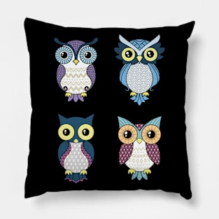 Owl gang Pillow