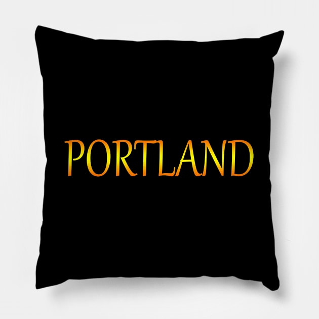 PORTLAND CITY Pillow by nabilhaj