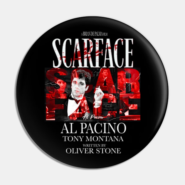 SCARFACE-Tony Montana-Art Pin by SAN ART STUDIO 