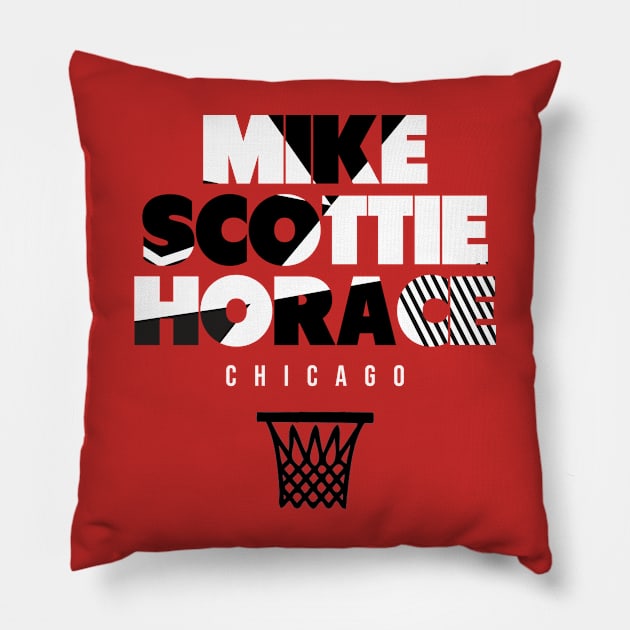 Throwback Chicago Basketball Pillow by funandgames