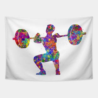 Weightlifter man Tapestry