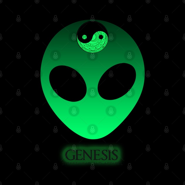 Genesis Streetwear -  Little Greenman main logo by retromegahero