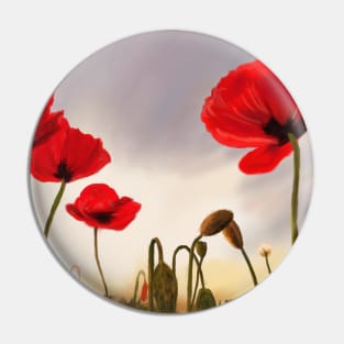 Poppies Pin