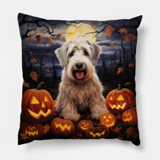 Sealyham Terrier Halloween Pillow