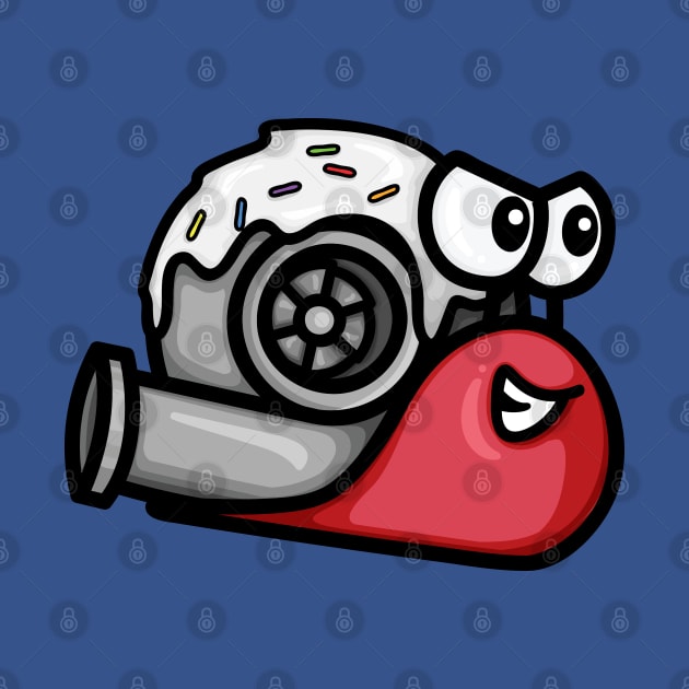 Turbo Snail - Red and White Donut by hoddynoddy