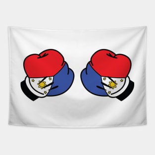 Philippines Flag Pacquiao Mickey Boxing Gloves Tapestry