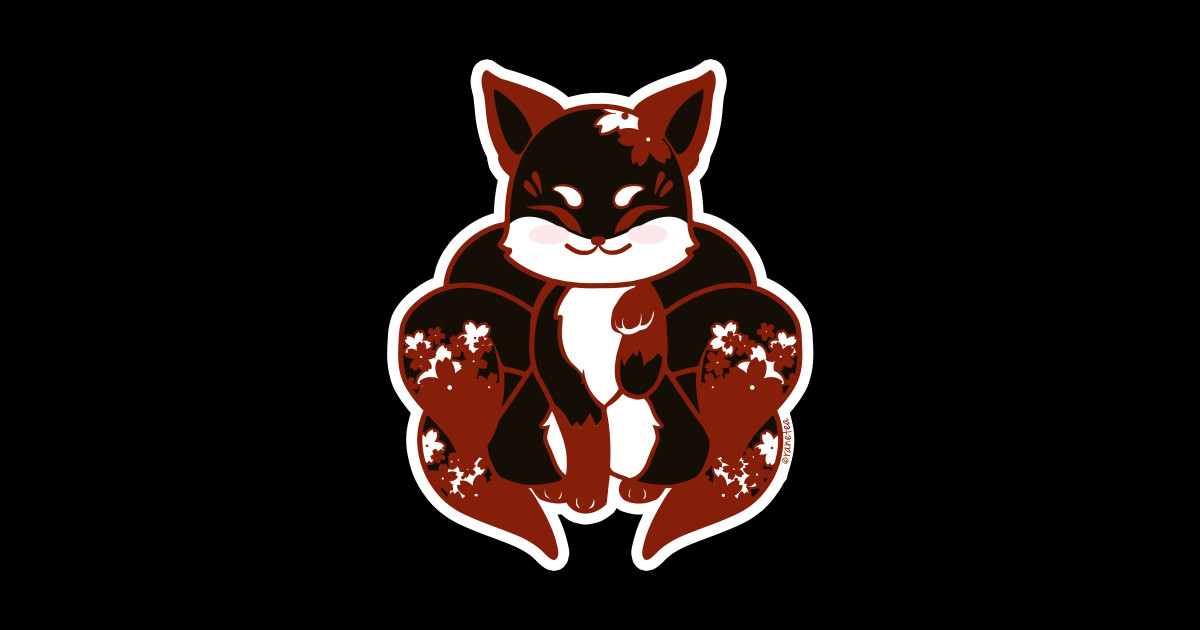 Black & Red Kitsune Kitsune Onesie TeePublic