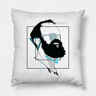 Beard aesthetics version 2 Pillow