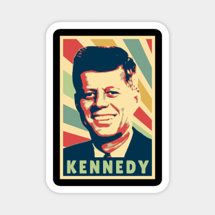 John F Kennedy Vintage Colors Magnet
