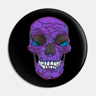 Purple skull Pin