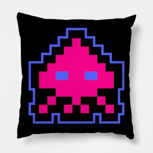 Pink Cute Alien Gaming 8 Bit Pillow