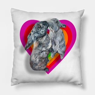 Adorable, true love bunnies! Pillow