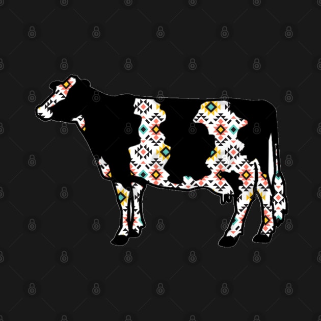 Aztec Dairy Cow Silhouette  - NOT FOR RESALE WITHOUT PERMISSION by l-oh