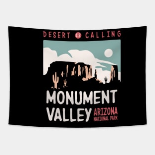 Utah Monument Valley Arizona Retro Vintage Design Tapestry