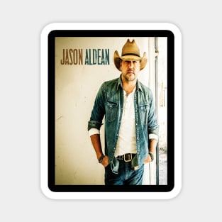 Vintage jason aldean Magnet