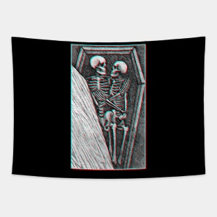 Toujours Skeleton Lovers 3D Tapestry