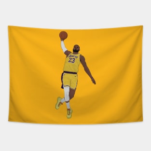 Lebron James digital illustration Tapestry