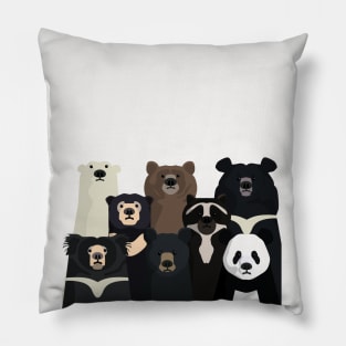 Bear family portrait Pillow