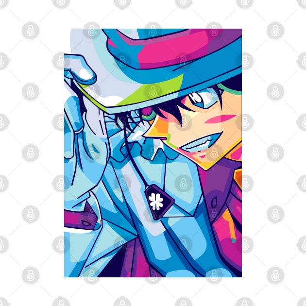 Kaito Kid pop art by BLUESIDE