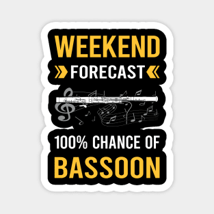 Weekend Forecast Bassoon Bassoonist Magnet