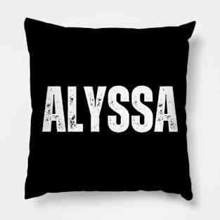 Alyssa Name Gift Birthday Holiday Anniversary Pillow