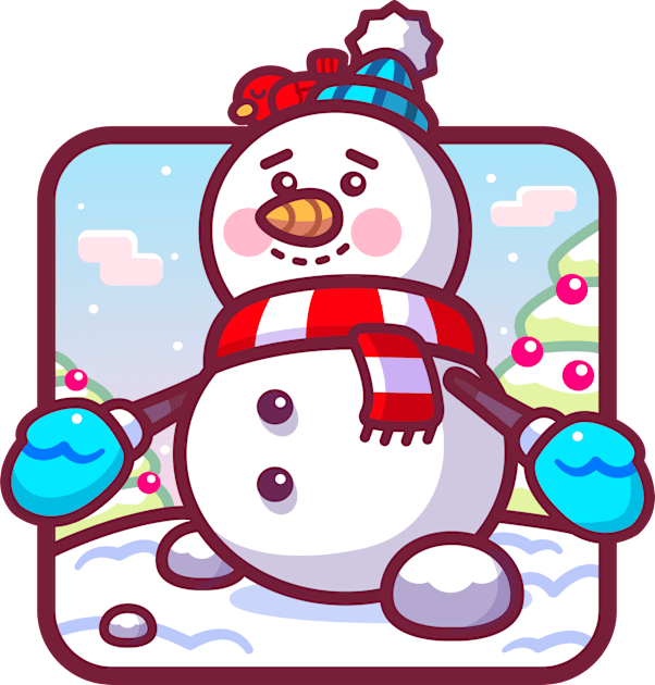 Snowman's First Christmas Kids T-Shirt by arigatodesigns