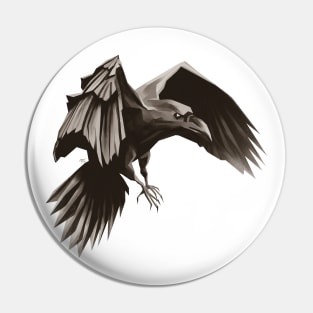 Black Raven Pin