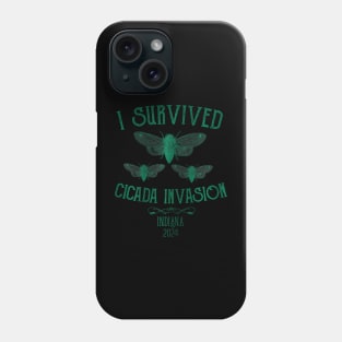 Cicada Indiana USA 2024 Insect Entomology Phone Case