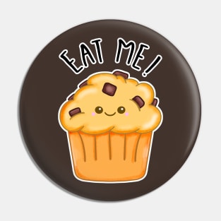 Kawaii Chocolate Chip Muffin. Eat Me Pin