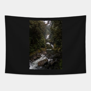 Cascade Waterfall on Milford Track New Zealand Tapestry