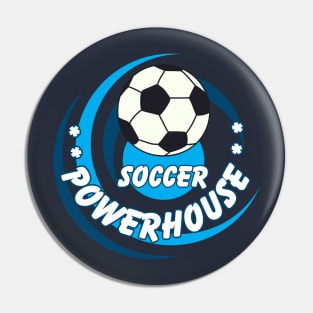 Soccer Powerhouse High School Fall Sports Pin