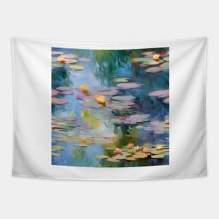 Monet Style Water Lilies 6 Tapestry