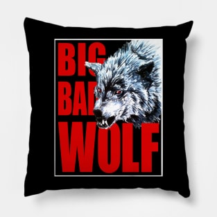 Big Bad Wolf (Red) Pillow