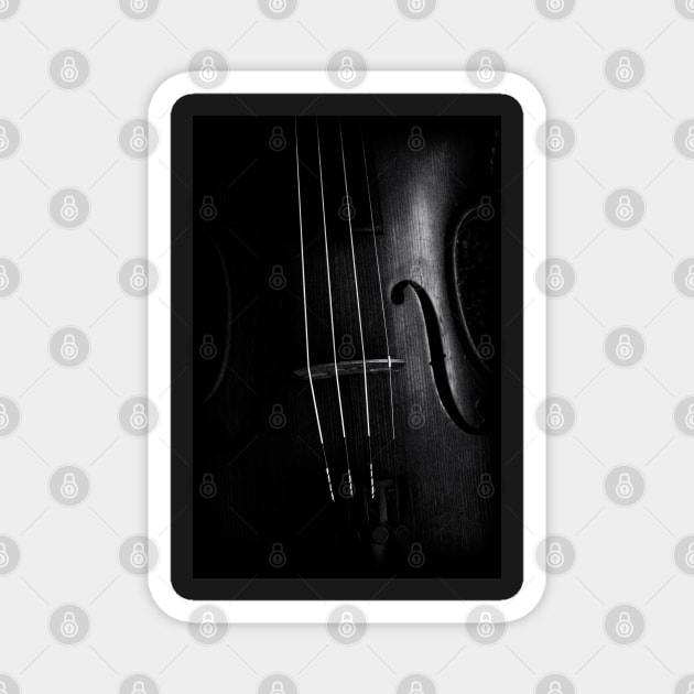 Close up of a Violin Magnet by Design A Studios