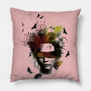 woman artistic design Pillow