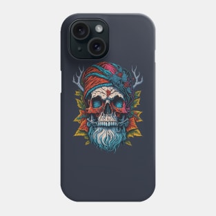 skull santa colorful Phone Case