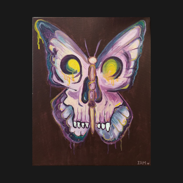 Discover Butterfly Skull  - Butterfly Art - T-Shirt