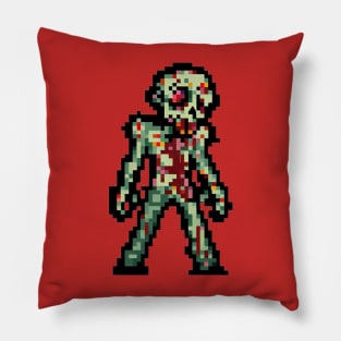 Zombie Pixel Art Pillow