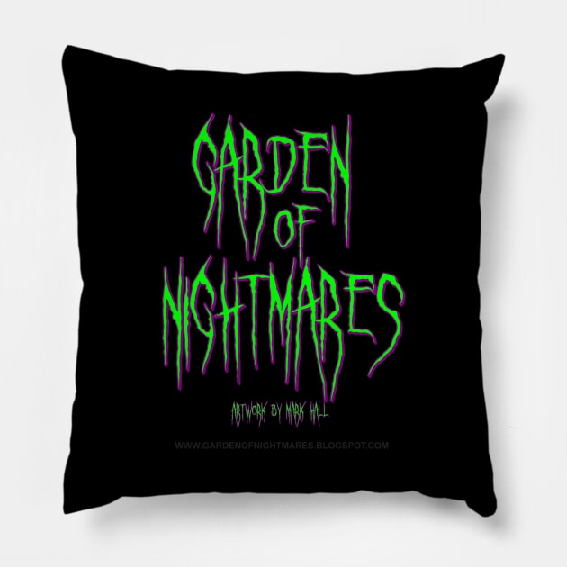 Garden Of Nightmares (Shirt) Green Pillow by GardenOfNightmares